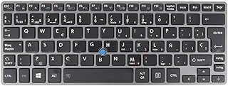 Spanish SP Laptop Keyboard for Toshiba Portege Z30-A Z30-A-189 Z30-A-197 Z30-A-199 Z30-A-1CT Z30-A-1D4 Z30-A-1D6 Z30-A-1FC Z30-A-1FD Z30-A-1GX Black with Gray Frame with Backlit&Pointing