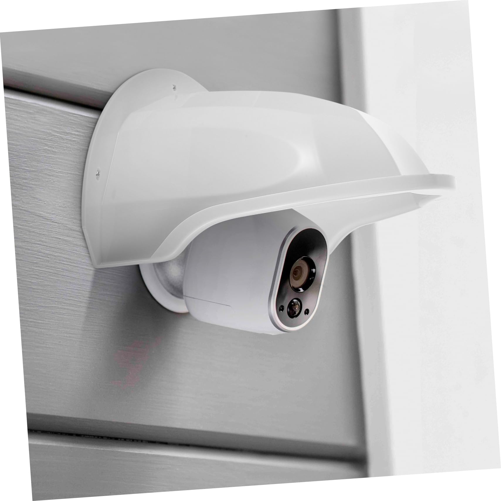 KOMBIUDA Boîtier de Caméra Extérieure Blanc en Abs, Protection Élégante et Simple la Pluie Saleté, Surveillance en Extérieur