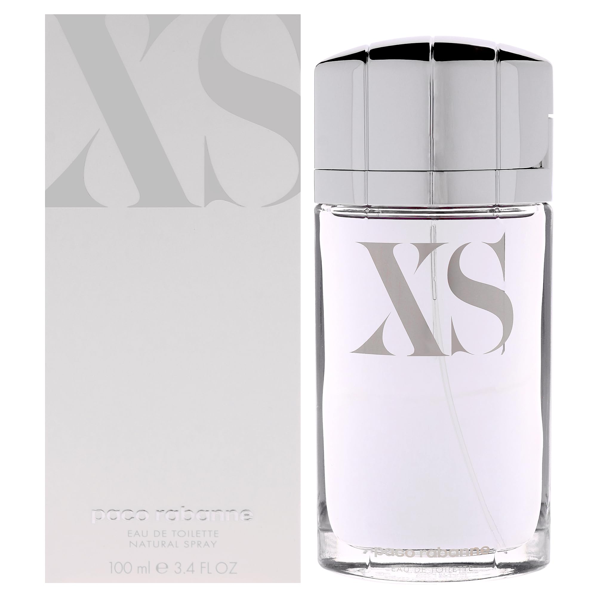 Amazon.com: Paco Rabanne XS Eau de Toilette Spray for Men, 3.4
