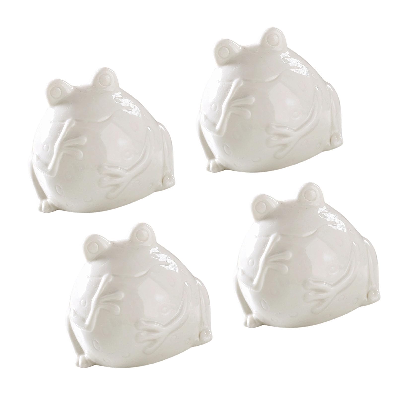 Fazvncv White Whimsical Marine Design Toilet Bolt Cover Set 4Pcs Ceramic Bathroom Decoration Items Novelty Bathroom Hardware