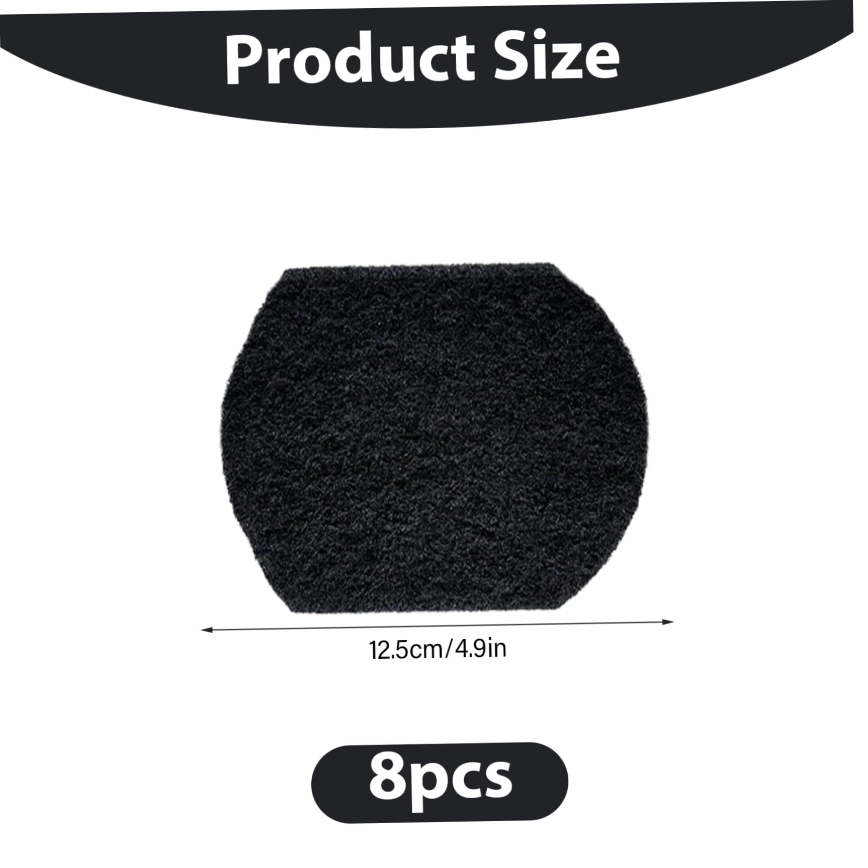Desodorante de cubo de pañales de 8 piezas, eliminadores de olores de cubo de pañales, filtros de carbón absorbentes de olores de carbón activado para eliminadores de botes de basura de de