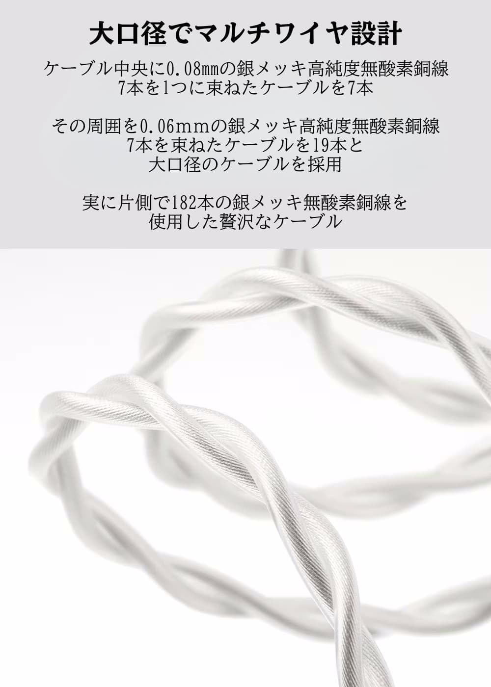 Amazon | SIVGA SIV-QSPC 4.4mm イヤホン リケーブル 交換用 2PIN 0.78