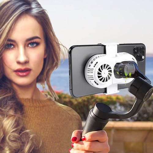 Miniatura 6 de Phone Cooler, 5 Pcs Phone Cooling Case with Finger Sleeves, Fast Phone Cooler for Gaming Adjustable Cooling Fan Finger Sleeve Slim, for Live