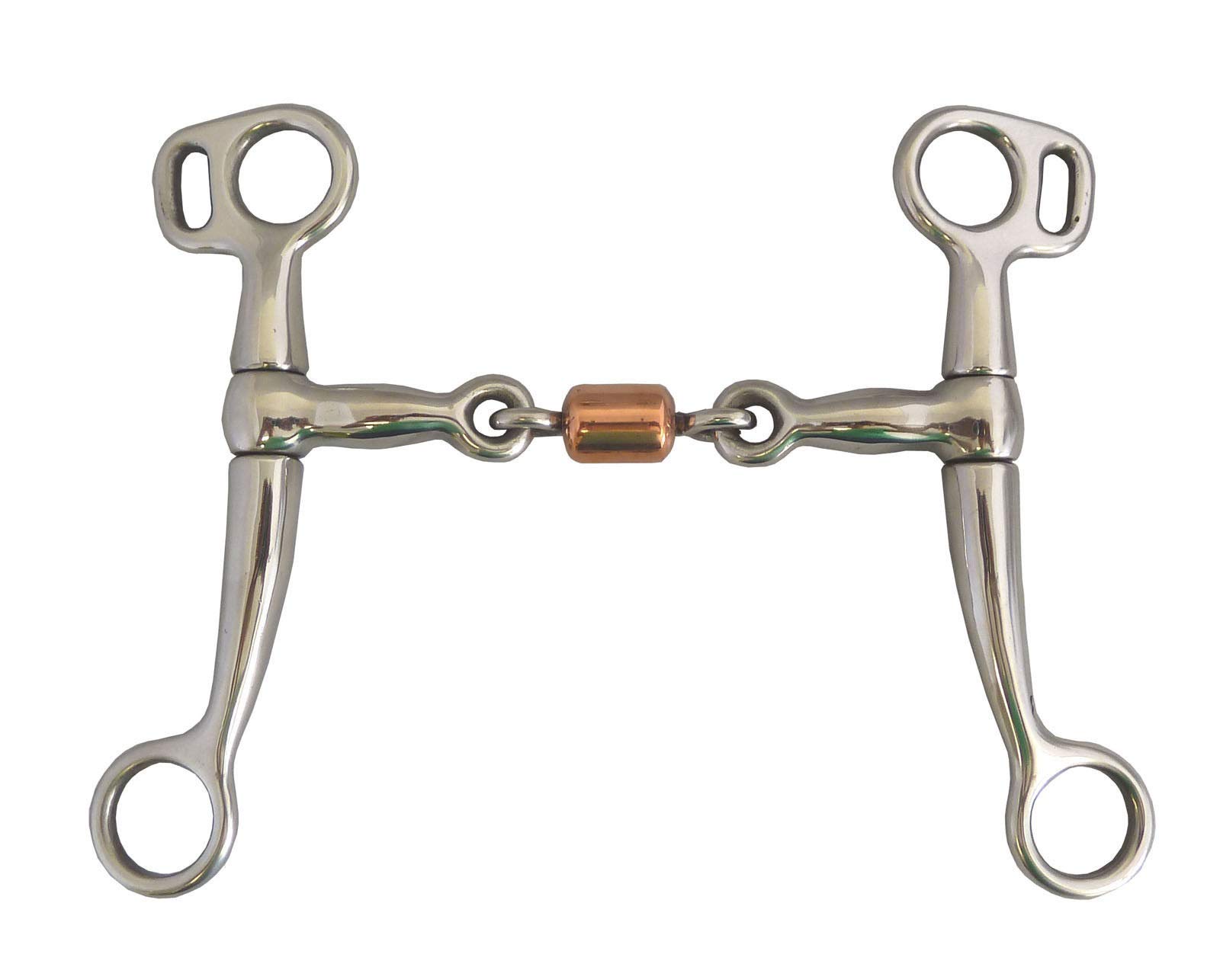 AJ Tack Tom Thumb Training Breaking Bit Stainless Steel with Copper Roller