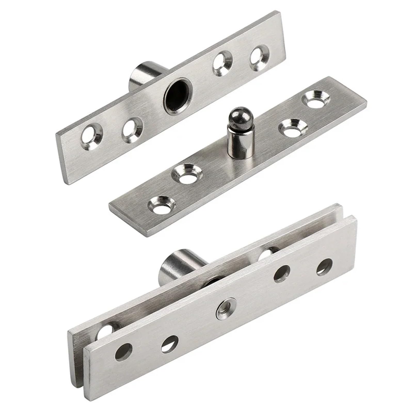 Pswbkvdblp 75X18x3mm 360° Rotation Heavy Duty Door Pivot Hinge Stainless Steel Concealed Door Hinge Hardware 1Pcs