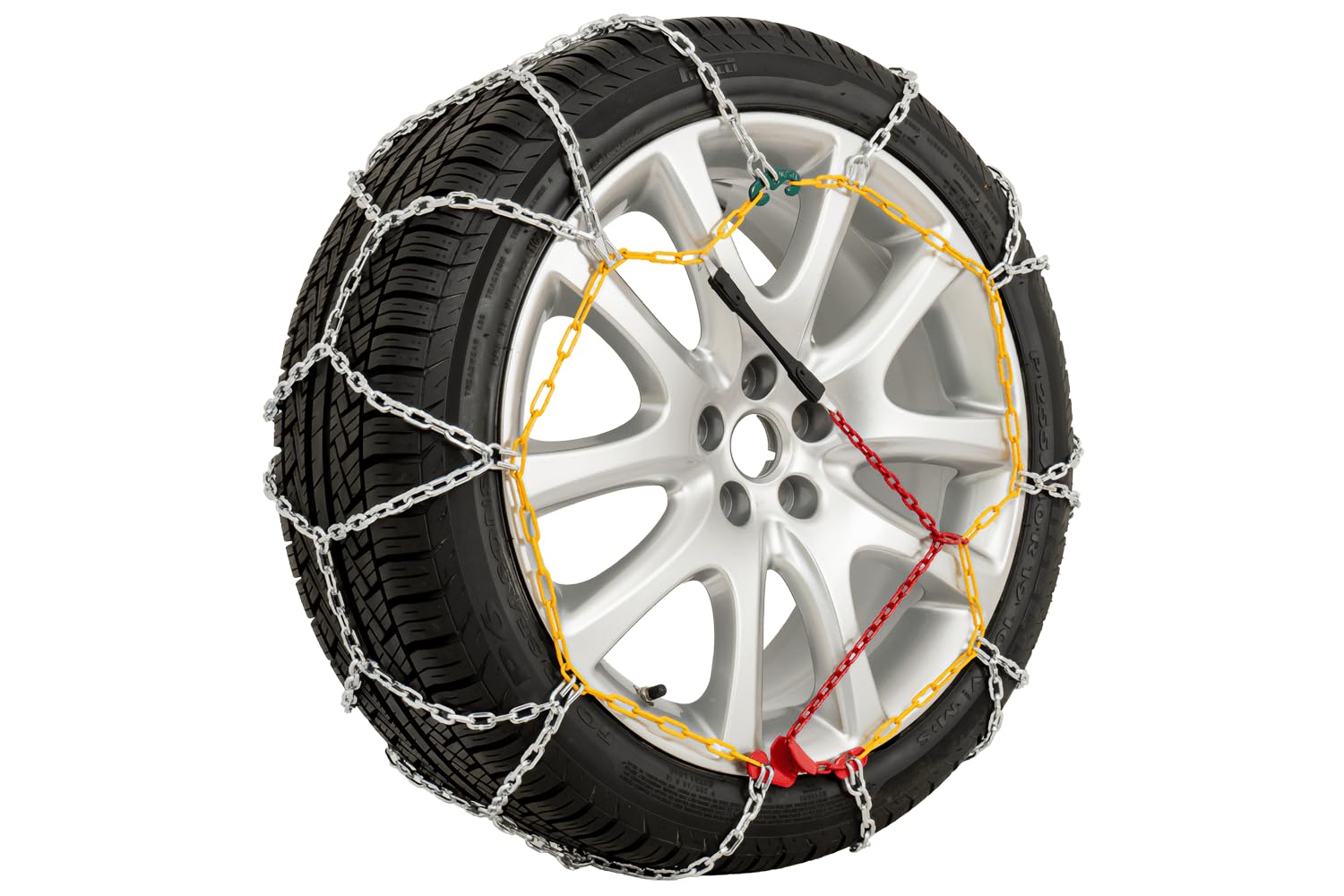 Catene da Neve 12 mm KN 130 per Stabilità di Guida in Inverno, Trazione per SUV e Cross-Over con Gomme 205/55/19, Montaggio Rapido Senza Spostare il Veicolo
