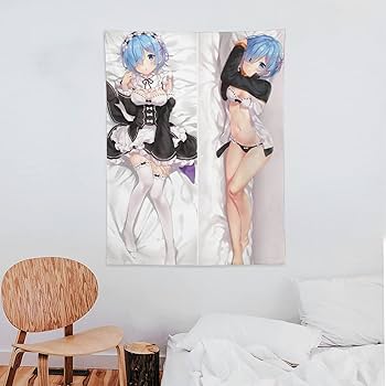 栄*乱様 16 ラム　レム風　美少女　バスタオル　タペストリー　ブランケット　シ Amazon.co.jp: タペストリー Reゼロから始める異世界生活 リゼロ