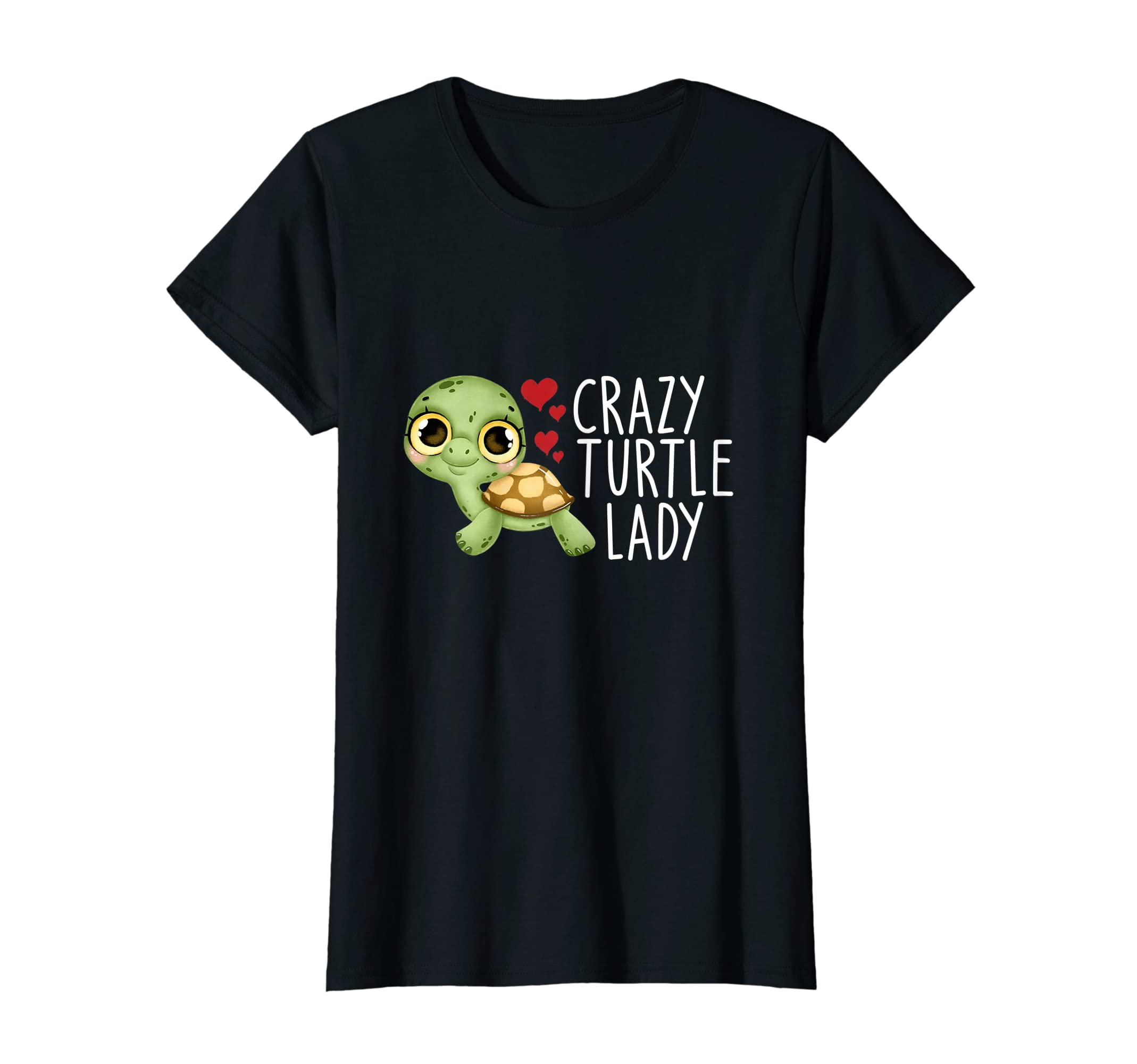 Womens Crazy turtle lady turtles T-Shirt