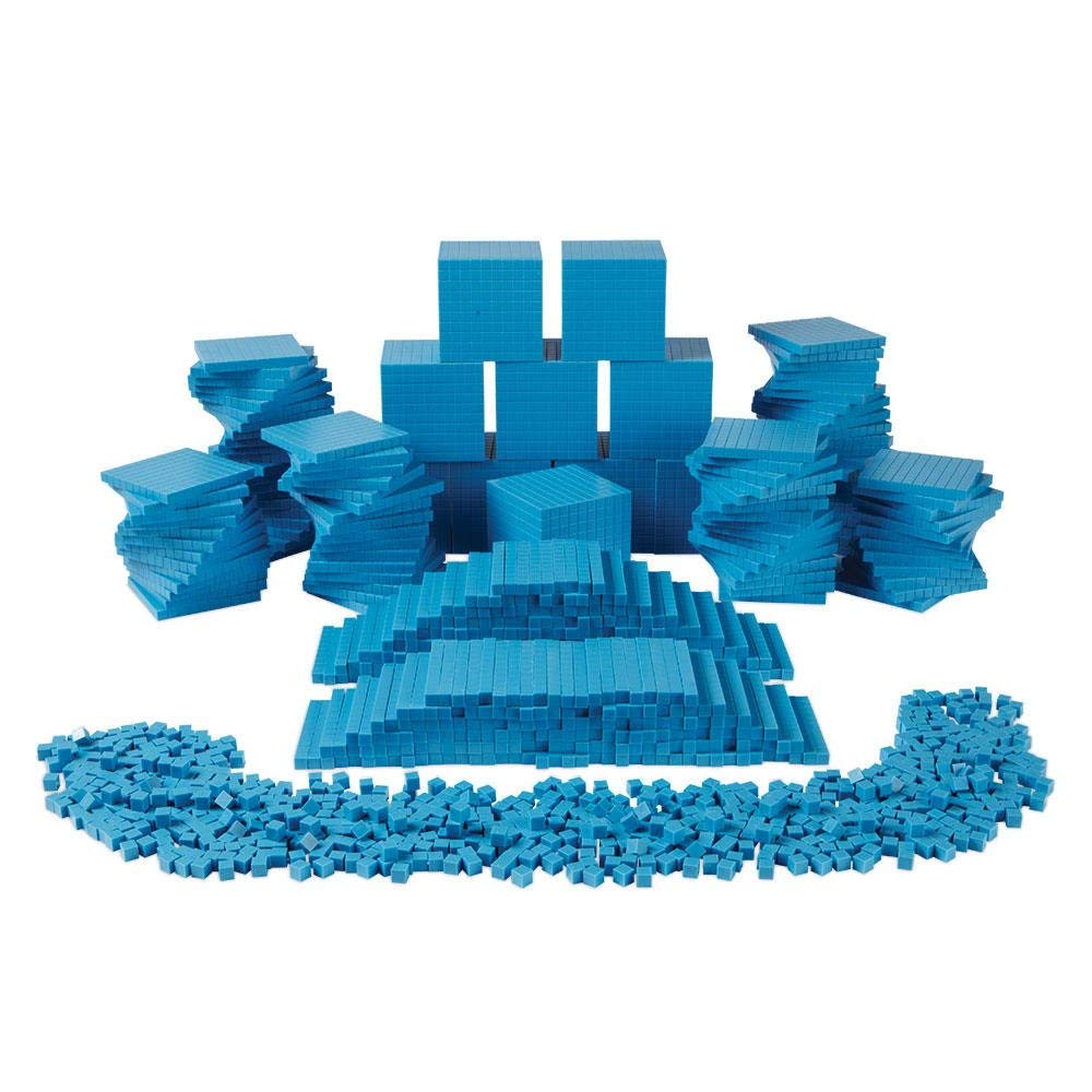 Buy hand2mind 1610 Blocks, Blue Plastic Base Ten Blocks, Place Value