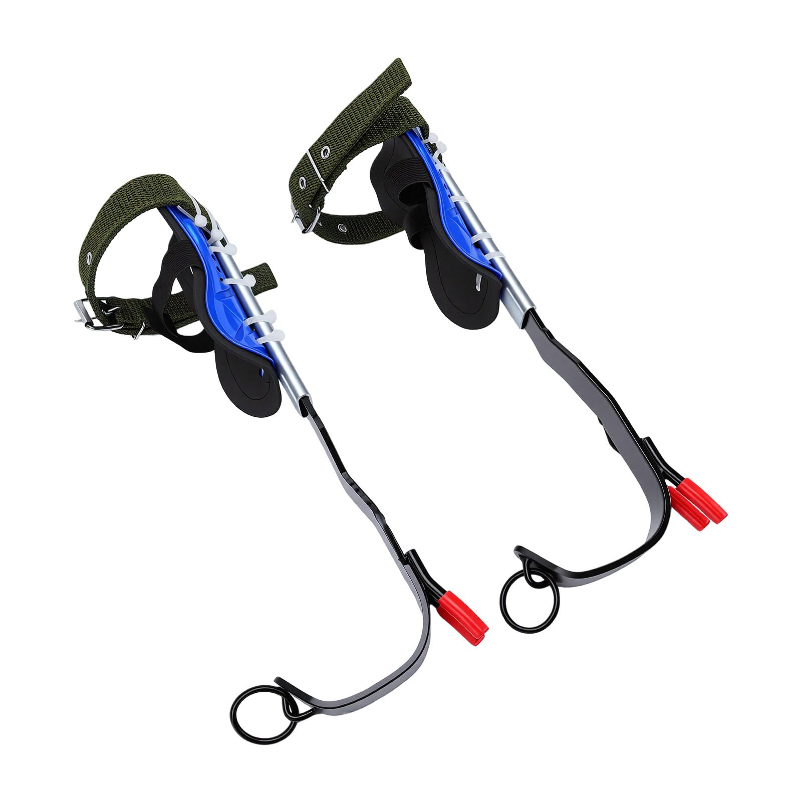 Púas para Trepar árboles con Núcleo de Acero con Revestimiento de PVC Antideslizante, Correas Acolchadas, Cierres de Doble Hebilla para Recolección de Frutas, Cosecha de Huertos,