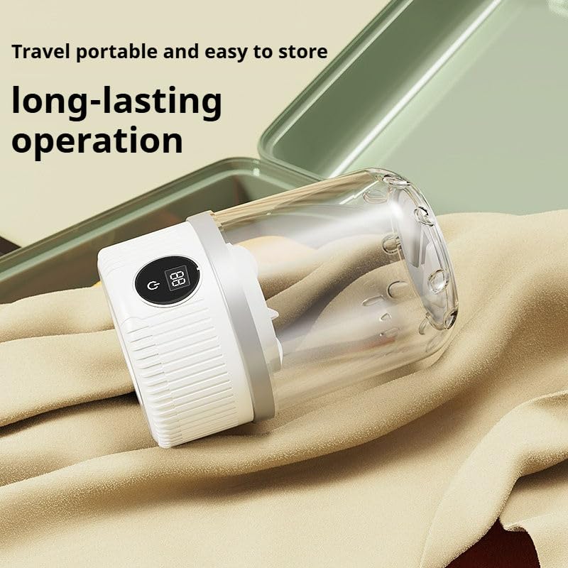 Image of Portable Wireless Vacuum Cleaner with Blower & Suction | 2 Modes | Handheld Lightweight for Car | Home | Office | Foldable Design (White MINI WASH)