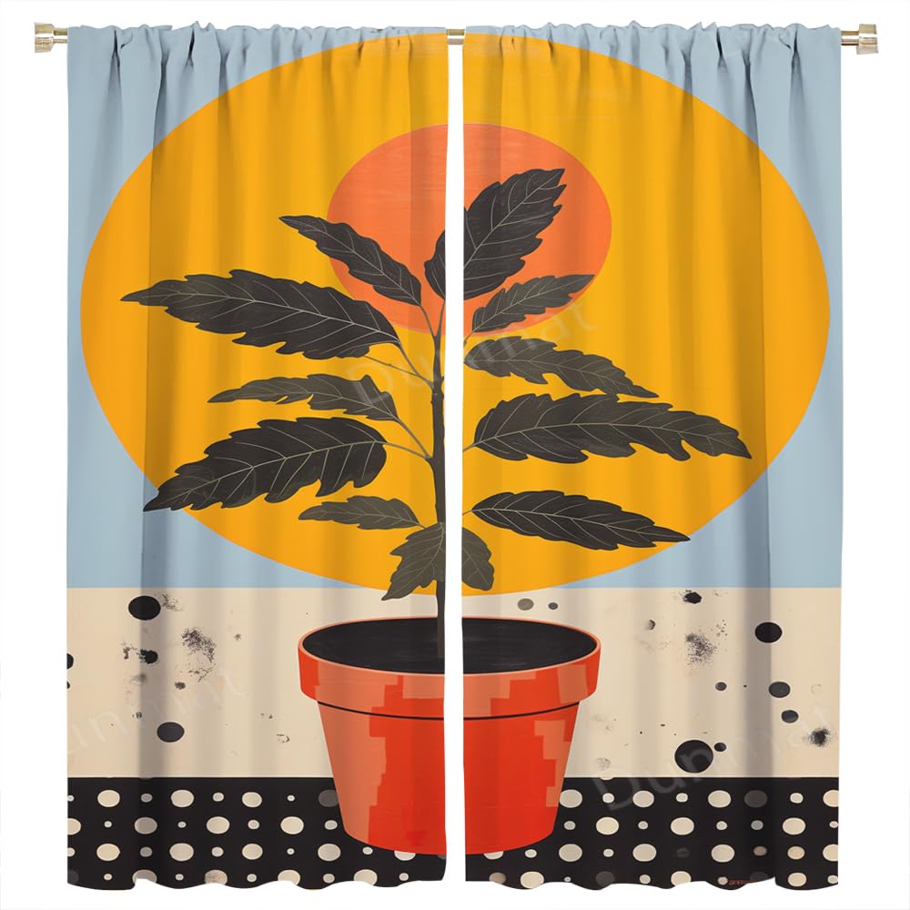Rideaux occultants vintage floraux à passe-tringle pour salon