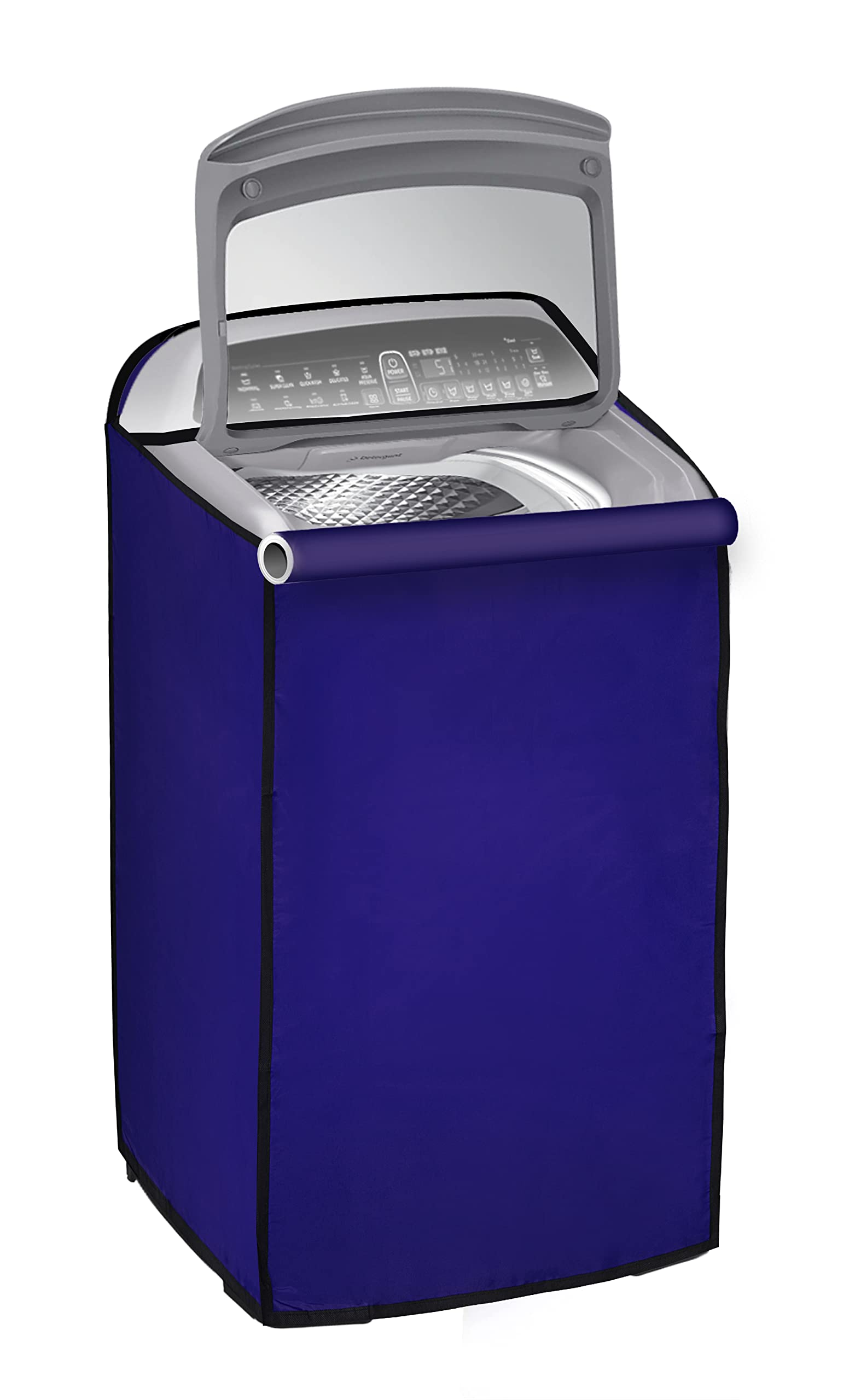 Amazon Brand - Umi. Top Load Washing Machine Cover Suitable for Whirlpool Back Panel 8 kg, 8.5 kg, 9 kg, 10 kg, 11 kg, 12 kg, 13 kg (63X66X106 CMS, Ink Blue)