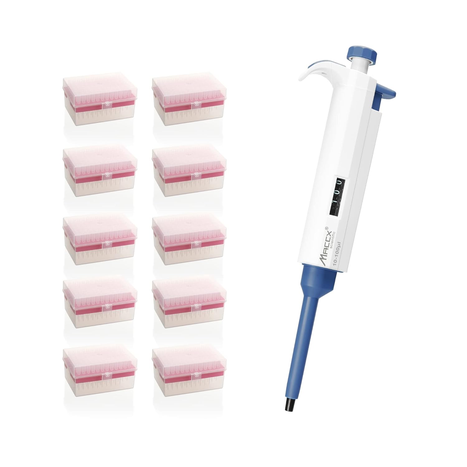 Maccx Micropipette and Filtering Pipette Tips Set, 1 pc of Single