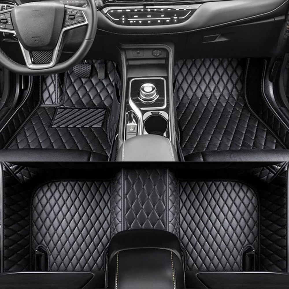 Tapis de sol Alfa Romeo Stelvio en cuir de luxe et sur mesure - 8