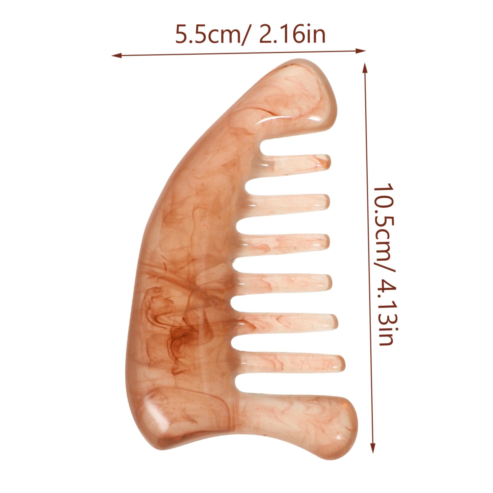 HOODANCOS 2pcs Resin Massage Comb for Head Scraping Acupressure Comfortable Scalp Massager Tool for Adults for Neck and Shoulder Relief Durable Smooth Texture