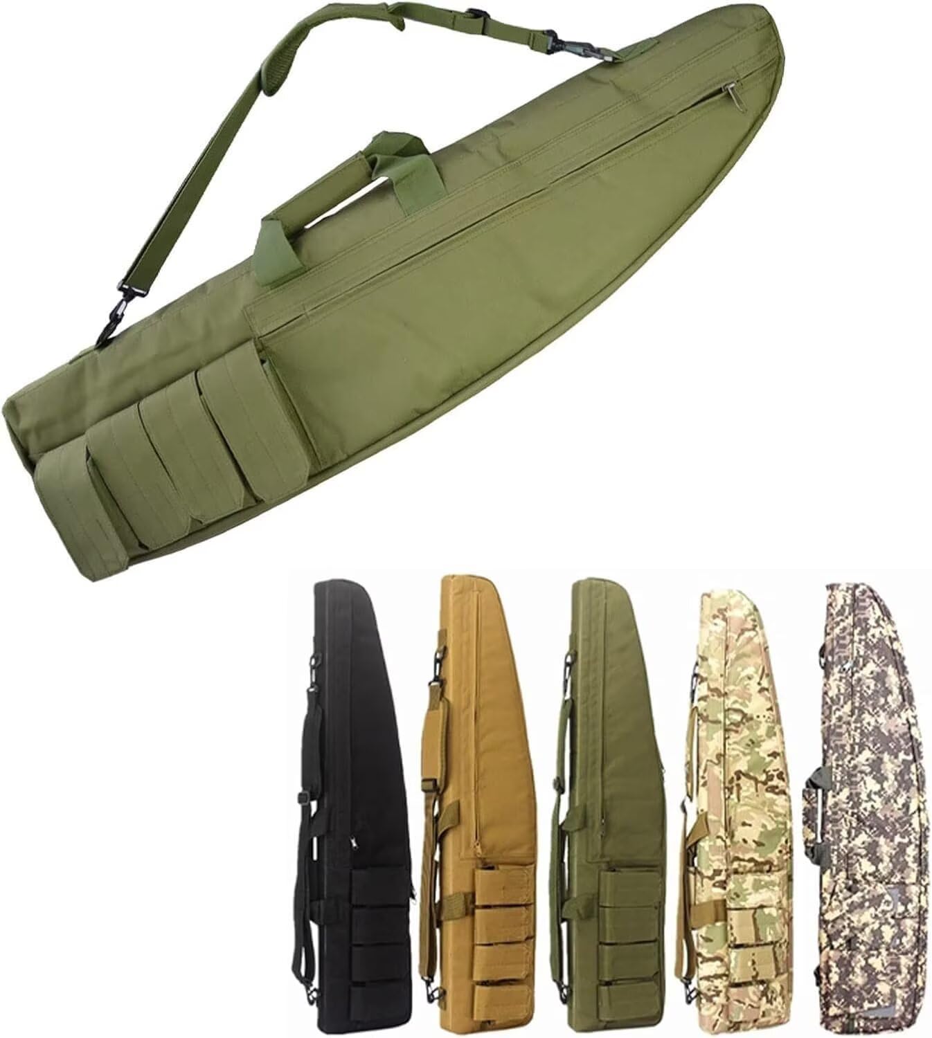 Générique Étui À Fusil Tactique Arme Longue,Chasse Rembourée,Plomb Sac Carabine,Souple pour De Chasse,Militaire Rangement Épaississant
