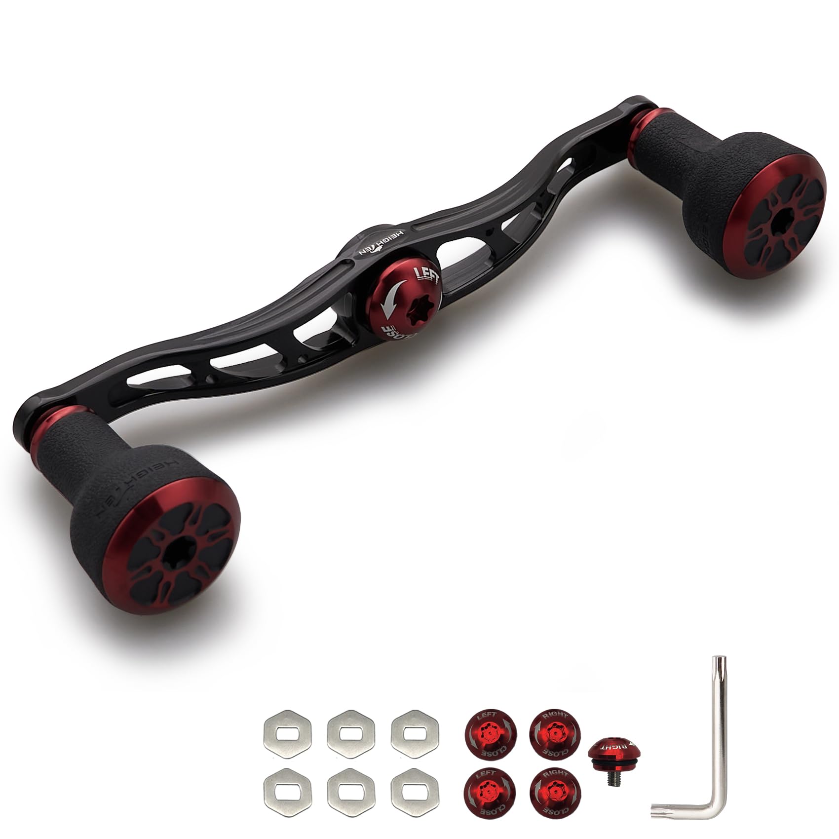 Amazon.co.jp: HEIGHTEN 105mm/120mm リール ハンドル 24mm TPE製ノブ