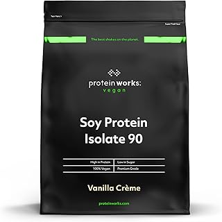 THE PROTEIN WORKS Soy Protein 90 (Isolate) Protein Powder | 100% Plant-Based | Low Fat | No Added Sugar | Gluten-Free | | ...
