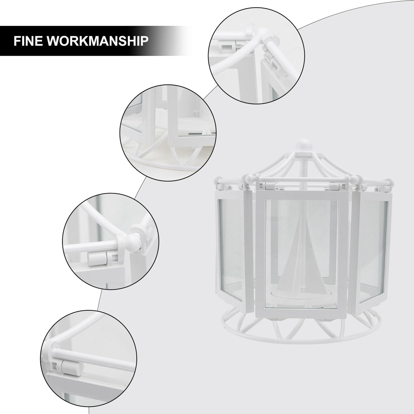 Cornice Portafoto Combinata Multifunzione Carillon Bianco 5 Pollici Decorazione per Foto di Matrimonio e Arredamento Casa Porta Foto da Tavolo Elegante per Eventi e Ricordi