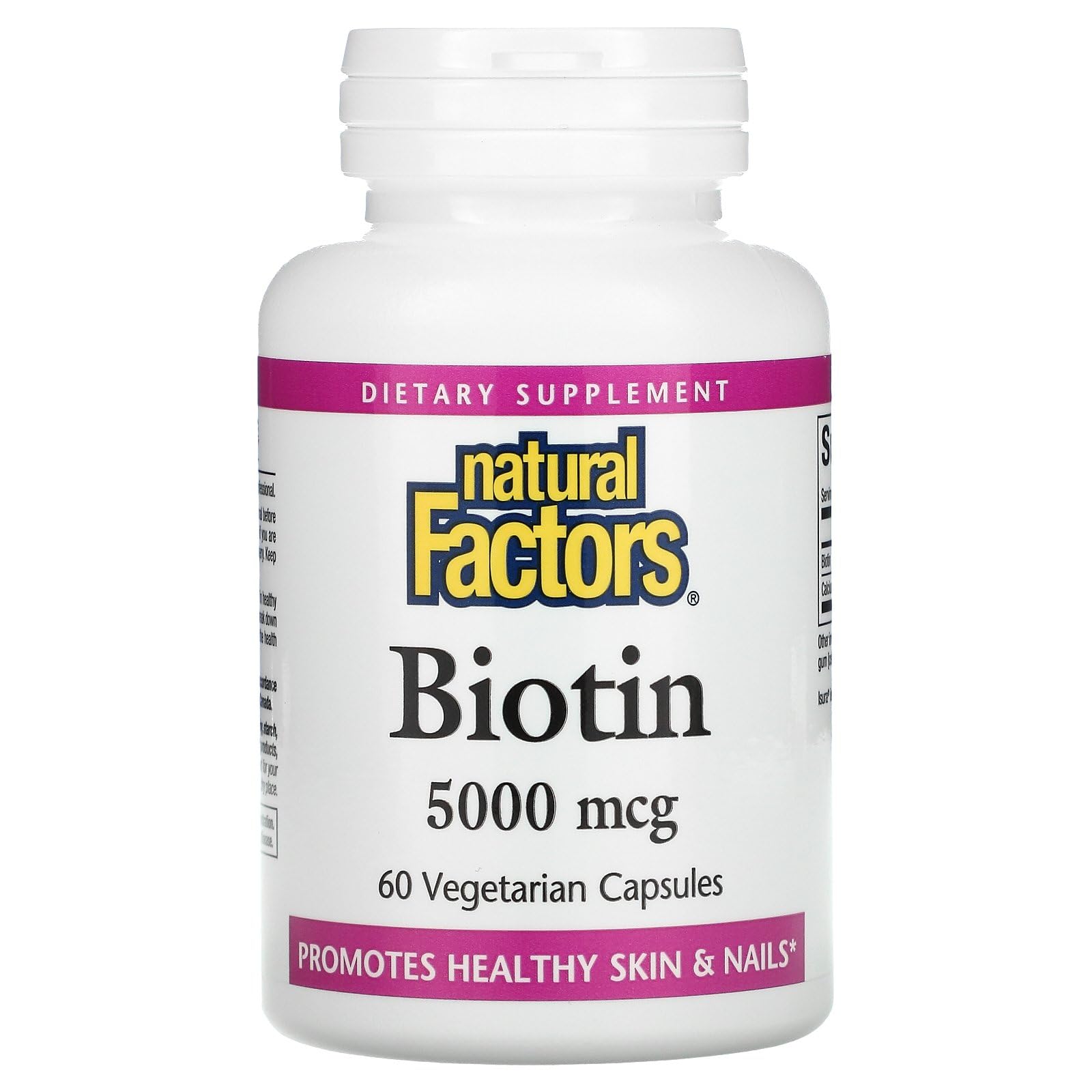 156694 Biotin Vegetarian Capsule (5000Mcg, 60 Capsules)