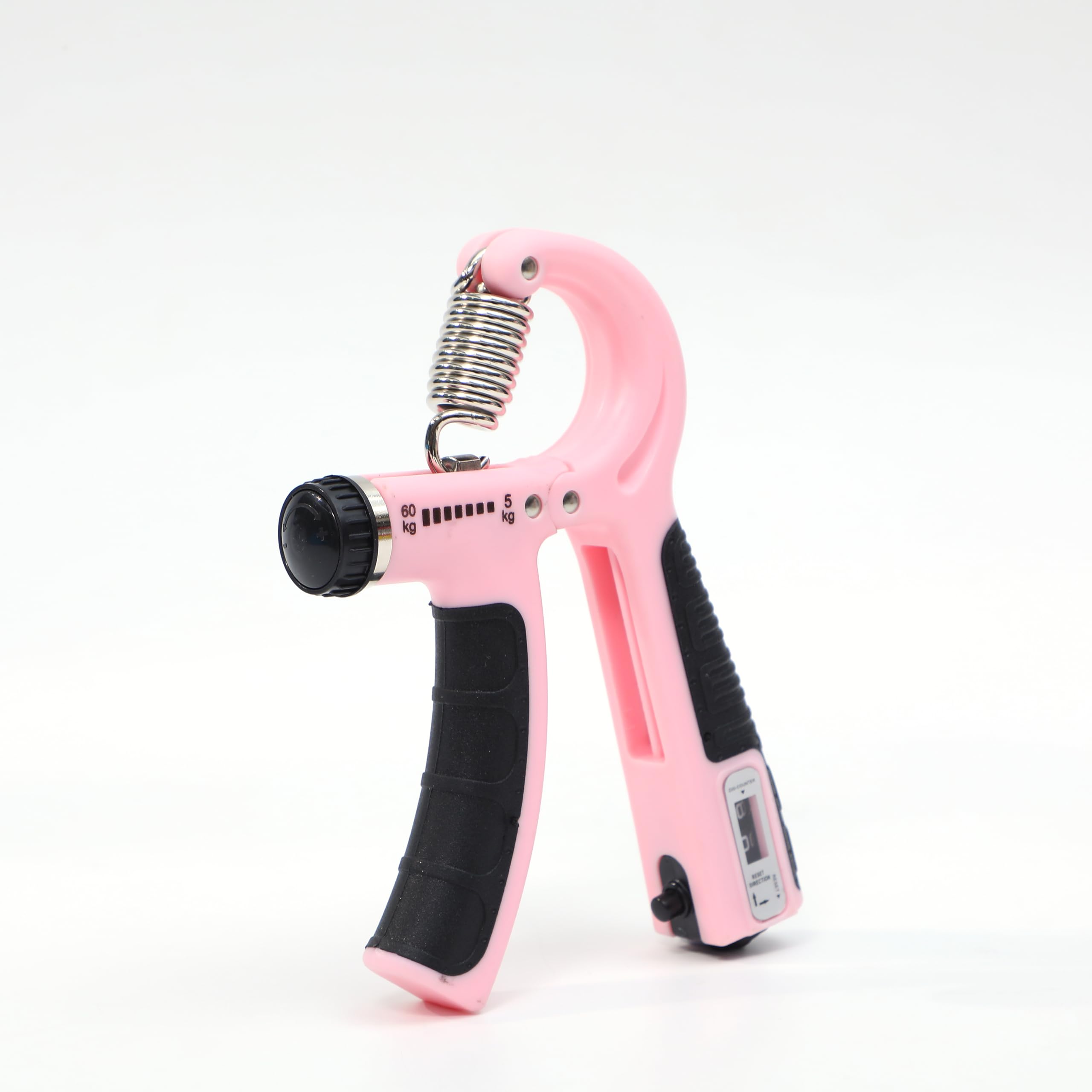 Veera Adjustable Hand Grip With Counter Strengthener | Hand Gripper for Unisex | Hand Exercise Equipment | Use For Forearms And Finger Workout At Home | 5 To 60 Kg | Pink-image-12