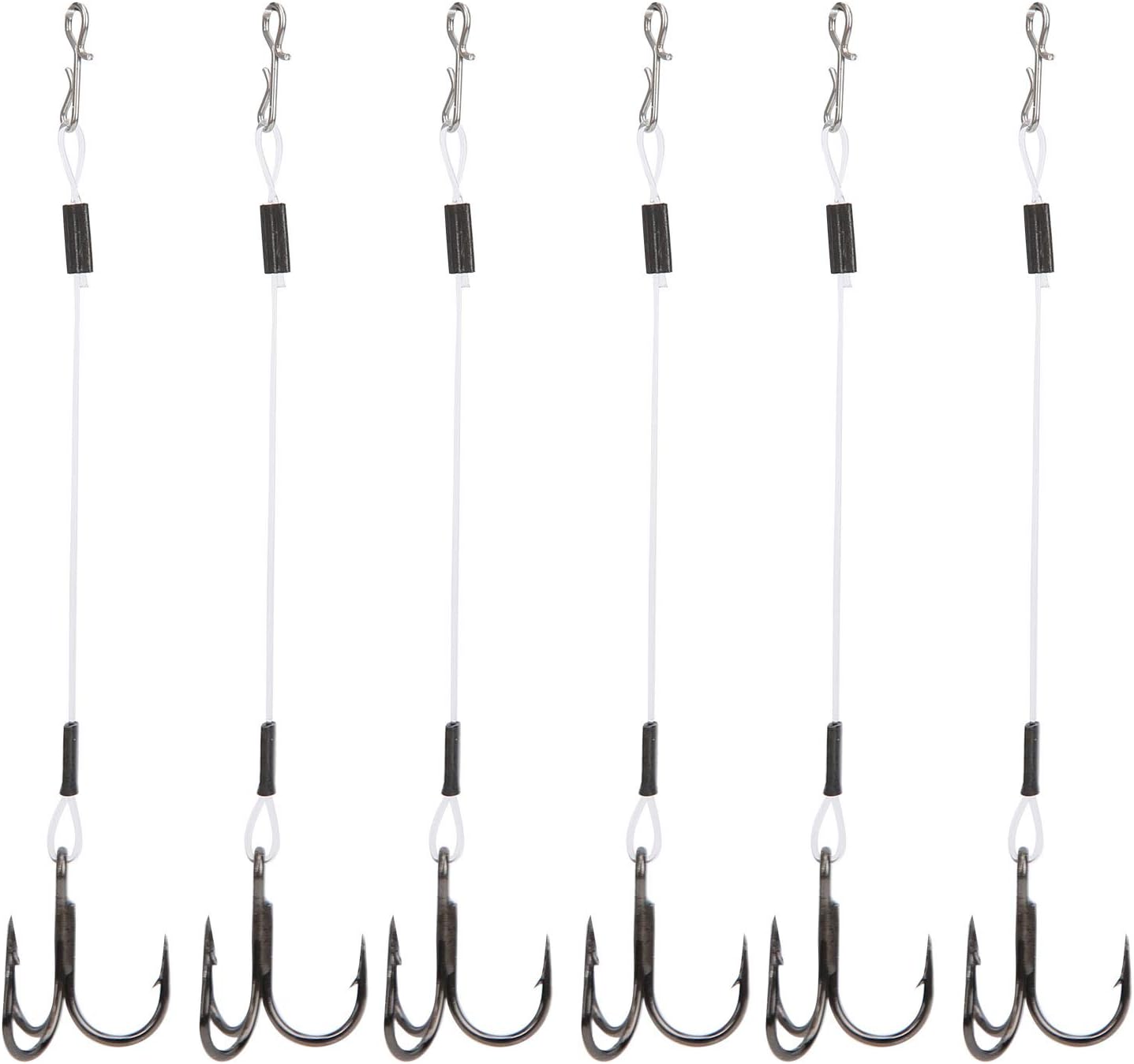 Haosie Stinger Hooks, 2 Pack Treble Fishing Hooks, SGWL