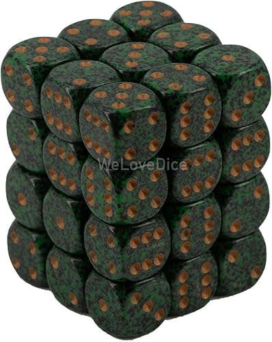 DND - Juego de dados Chessex D&D de 0.472 in, juego de dados poliédricos de plástico dorado moteado, Dungeons and Dragons, incluye 36 dados - D6 disponible en Yaxa Venezuela