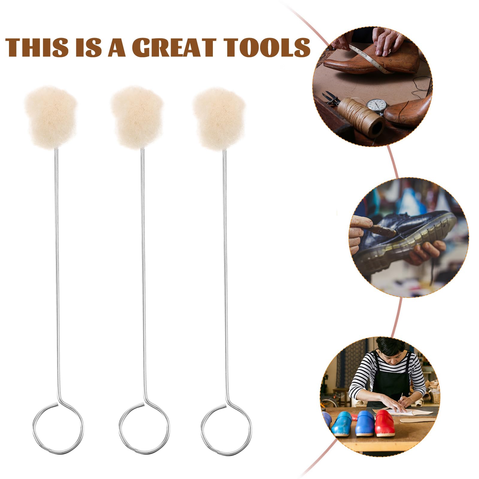 CIMAXIC 36-teiliges Daubers Set - Metallgriff Farbwerkzeuge Für Lederfärbung & DIY Projekte