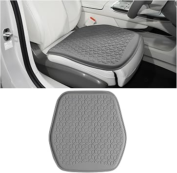 Zpana Gel Car Seat Cushion, Non-Slip Breathable Pad for Driving, Gray