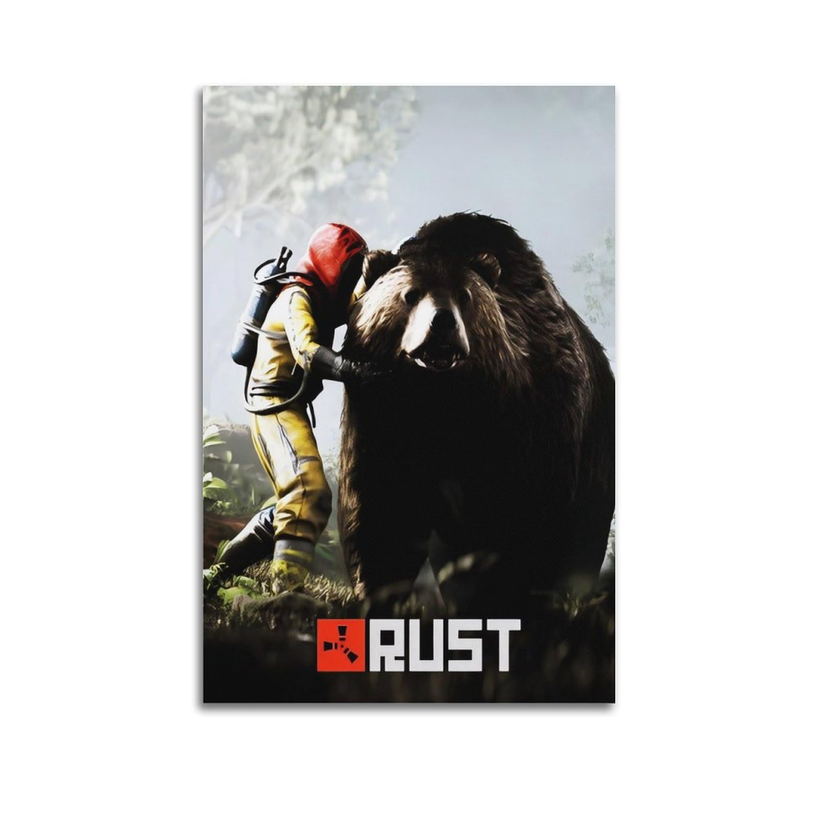 KSOXDAITIP Rust Video Game Poster Poster Decorative Painting Canvas Wall Posters And Art Picture Print Modern Family Bedroom Decor Posters 08x12inch(20x30cm)