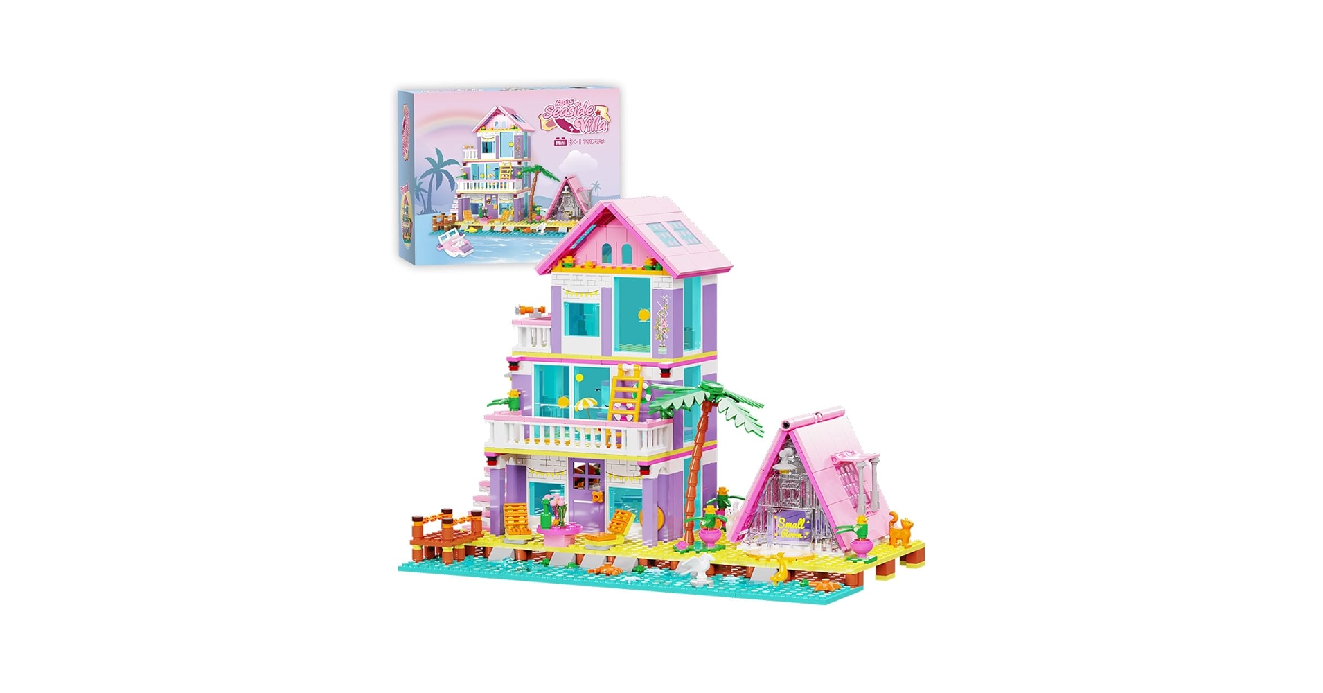 ☆ Creative Garage　SeaSide Amazon.com: MindBox Girls Seaside Villa Building Blocks