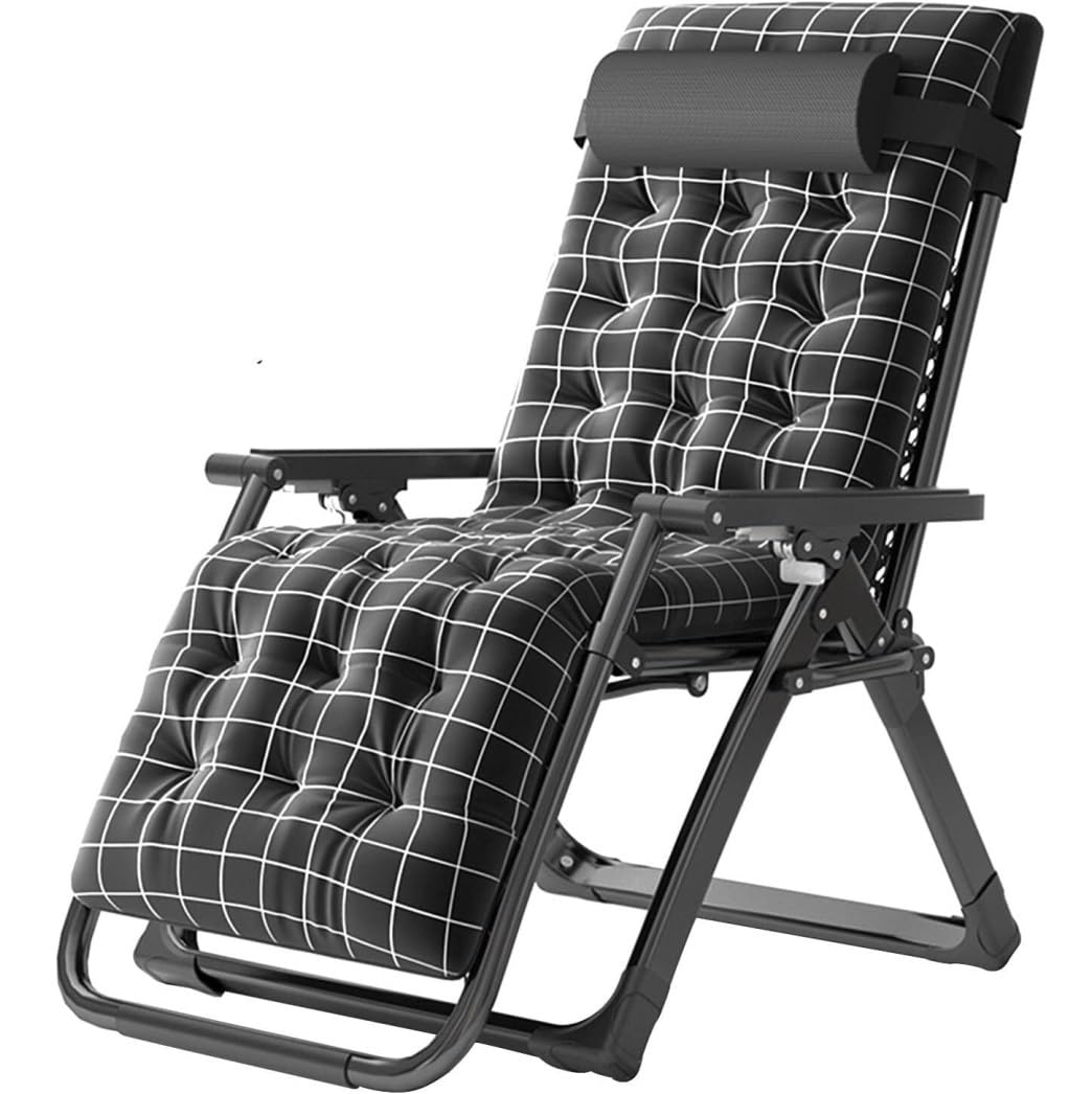 Chaise longue de jardin pour soulager le dos avec son grand coussin ergonomique