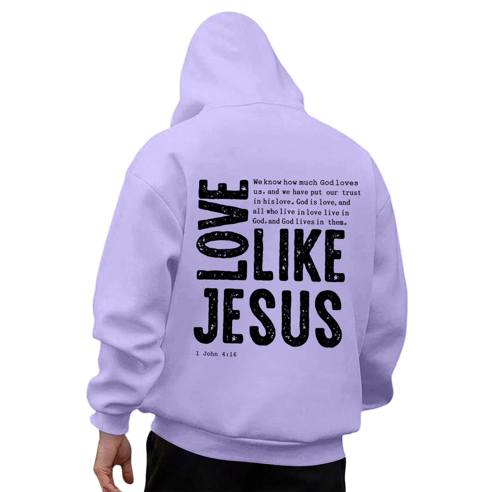 Sweats à capuche hommes pull ample avec imprimé graphique moderne - 6