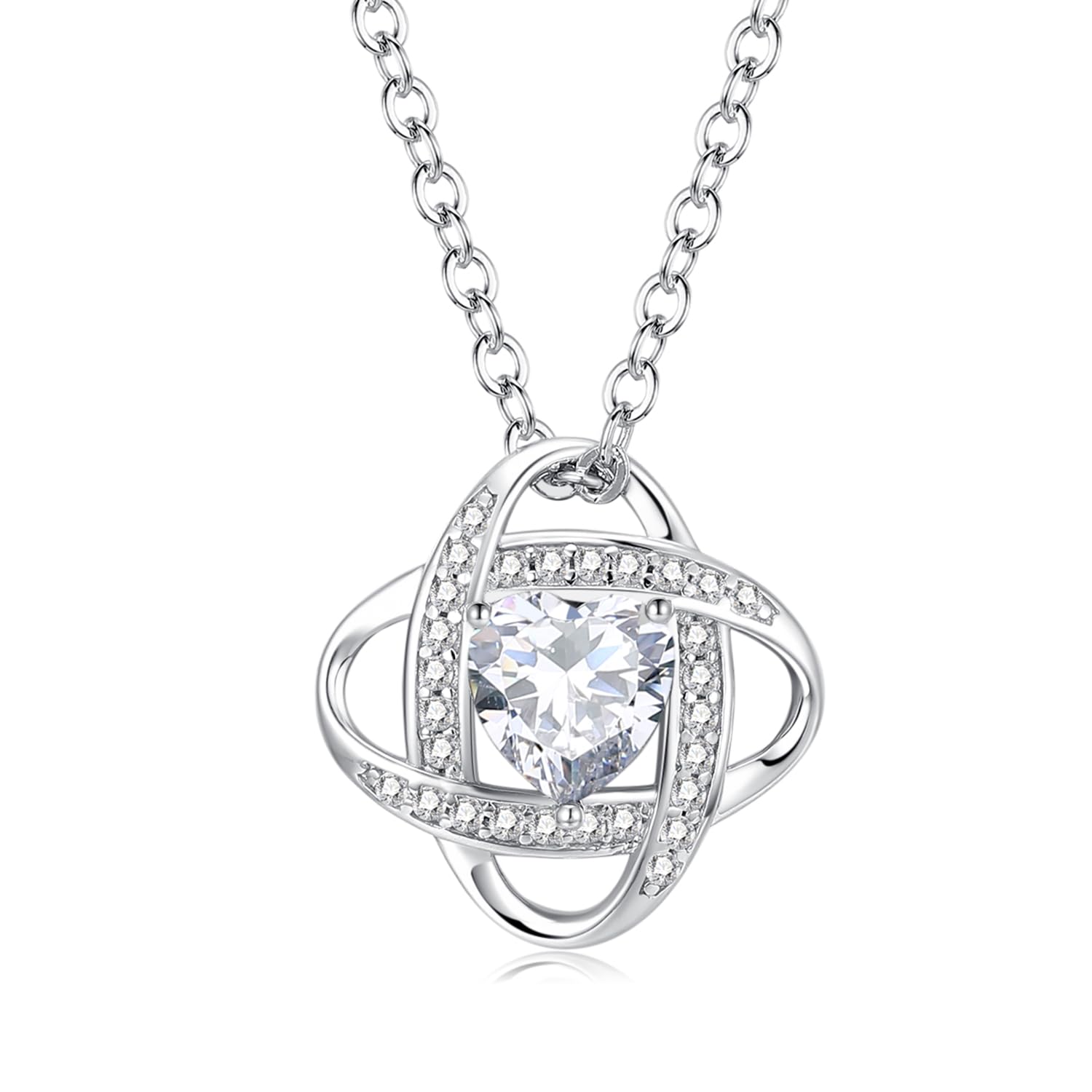 FANCIME Mondstein Halskette Damen Juni Geburtsstein Kette St