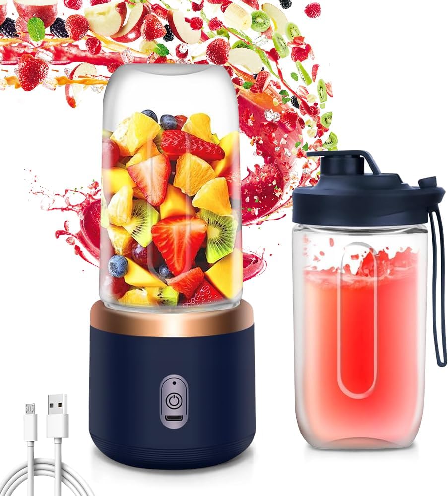 LUFEIS 450 ml Mixeur Blender Smoothie Maker, Portable Blender, Smoothie