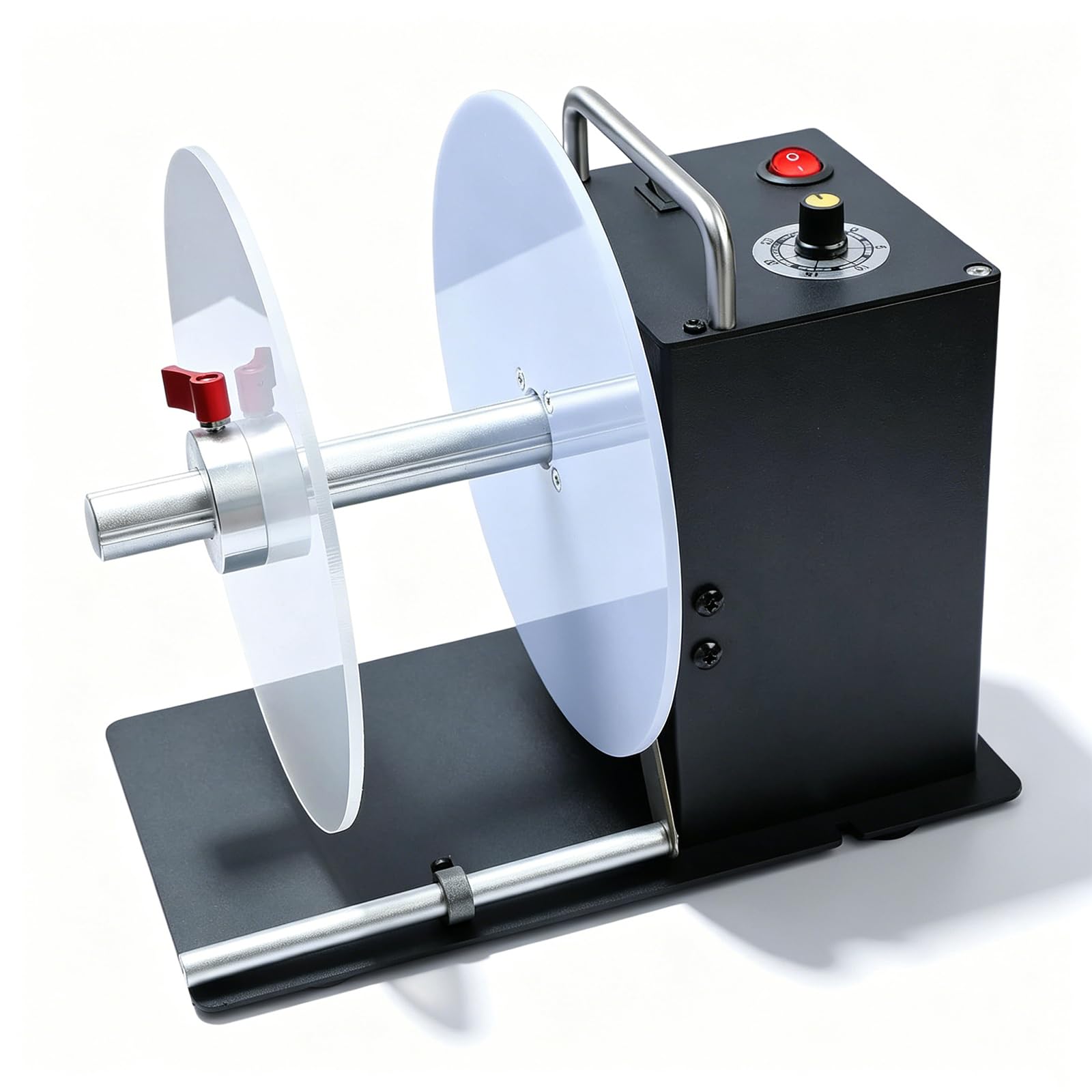 YNIYUJKL Automatic Label Rewinder Machine, Bidirectional Rewinding, Max Label Width 4.72”, Core Holder For 1”, 1.5”, 3” Labels, Adaptable Print Speed, Diameter 7.87”