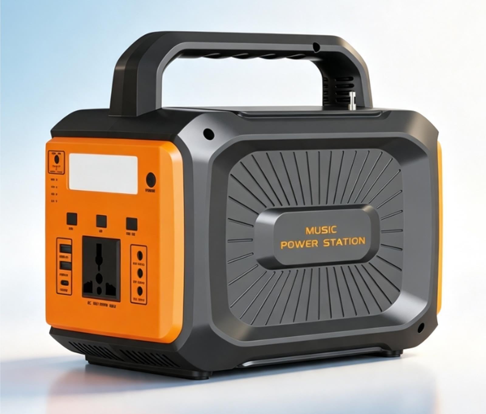 100W Camping Solar Power Station Built-in Bluetooth Speaker,76.8Wh LiFePO4