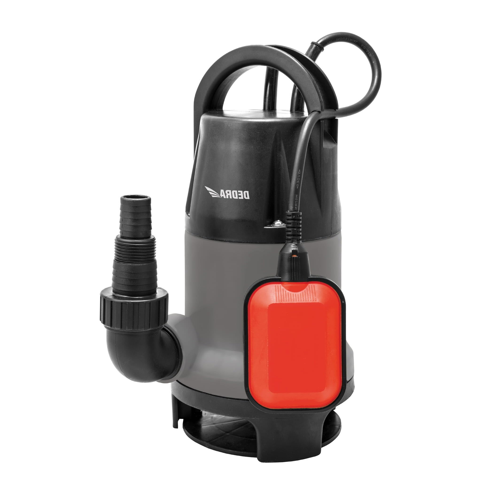 Dedra DED8841 – pompa zanurzeniowa 550 W do wody czystej i brudnej, wydajność 11 000 l/h, wysokość podnoszenia 7 m, przewód 10 m, IPX8