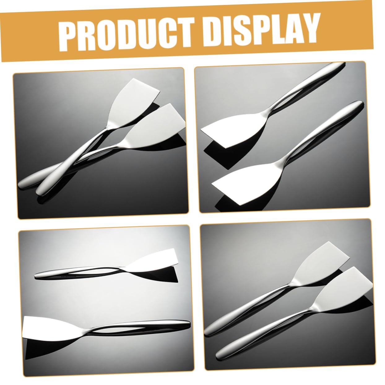 YARNOW 5 Ensembles Spatule Spéciale Petite Friture Accessoire De Cuisine Pinces À Griller Crêpe Cuillères De Cuisine Ustensile De Cuisine Spatule De Friture De Cuisine Pelle 2 Pièces * 5