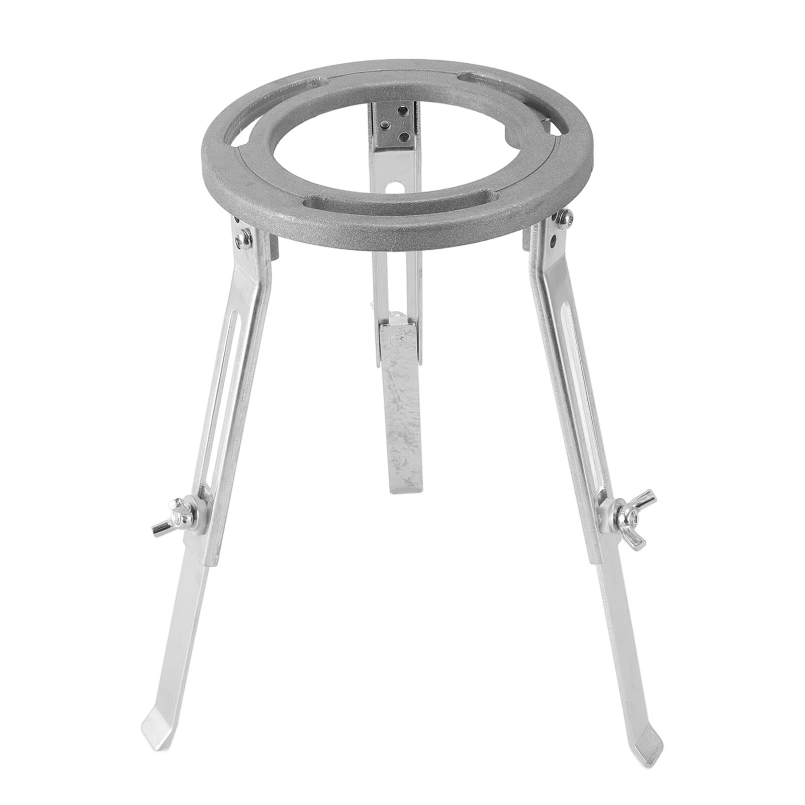 ANGGREK Laboratory Oil Burner Stand, Oil Burner Tripod Stand, Stable Iron, Easy to Install, Adjustable Height, Multifunctional for Chemical Experiments