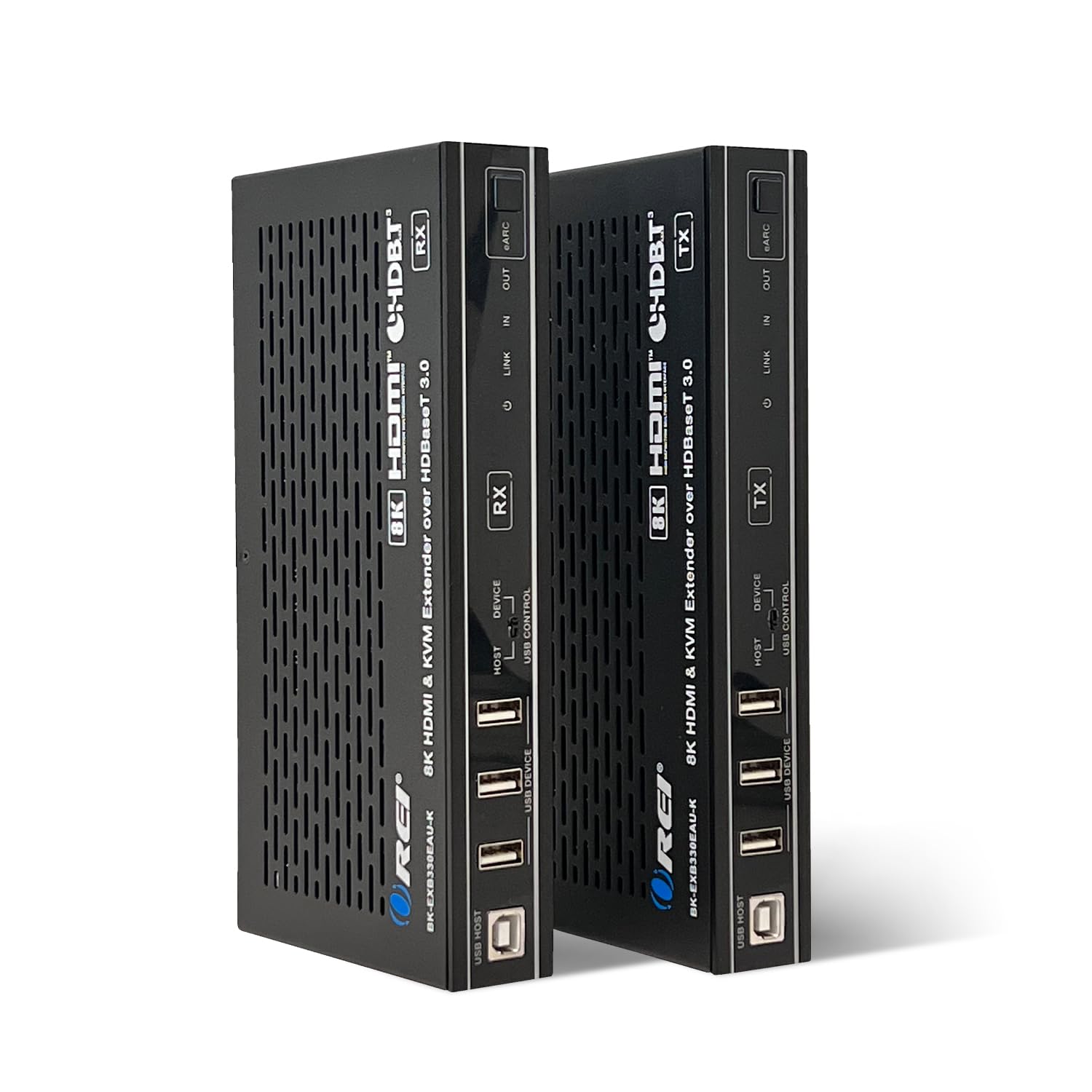 OREI 8K HDBaseT 3.0 HDMI KVM Extender, Loop Out, USB 2.0 RS-232 PoC HDR10+