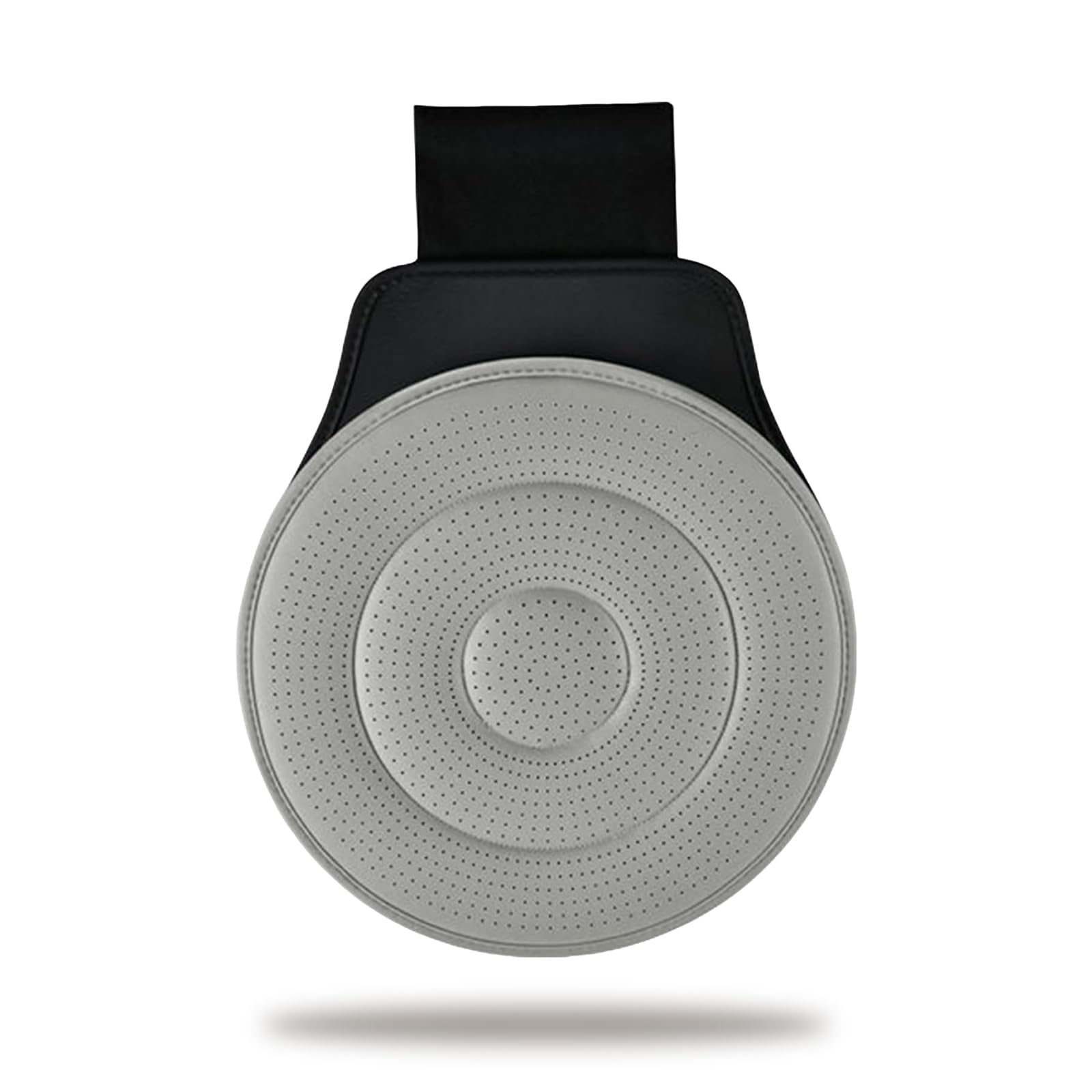 Cuscino girevole a 360°, per seggiolino auto, assorbente e permeabile all'aria, antiscivolo, rotondo, adatto per anziani e donne incinte (grigio)