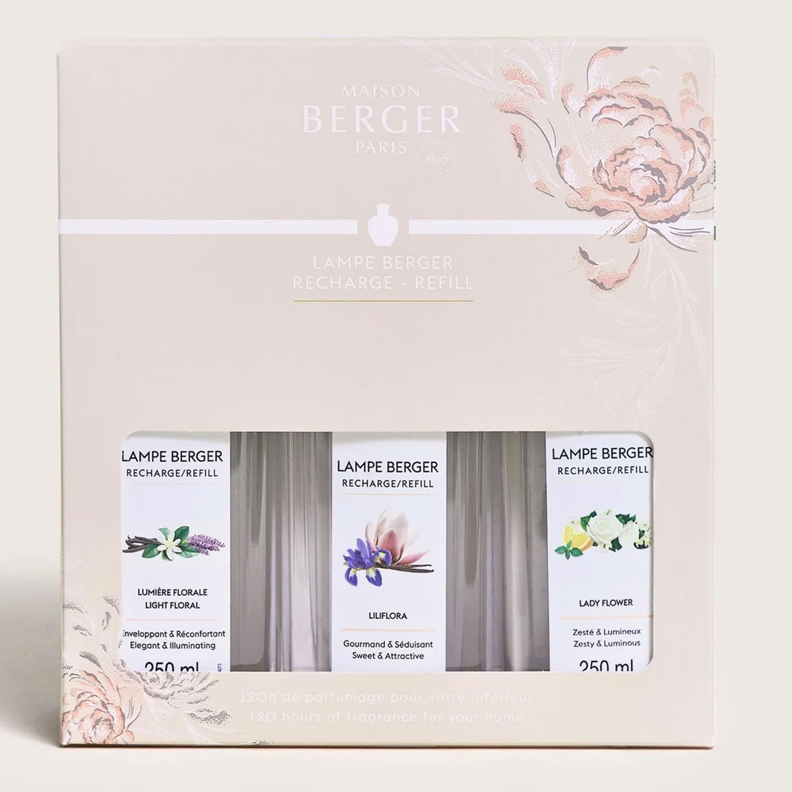 Amazon.com: MAISON BERGER – Lampe Berger Fragrance Trio Refill for
