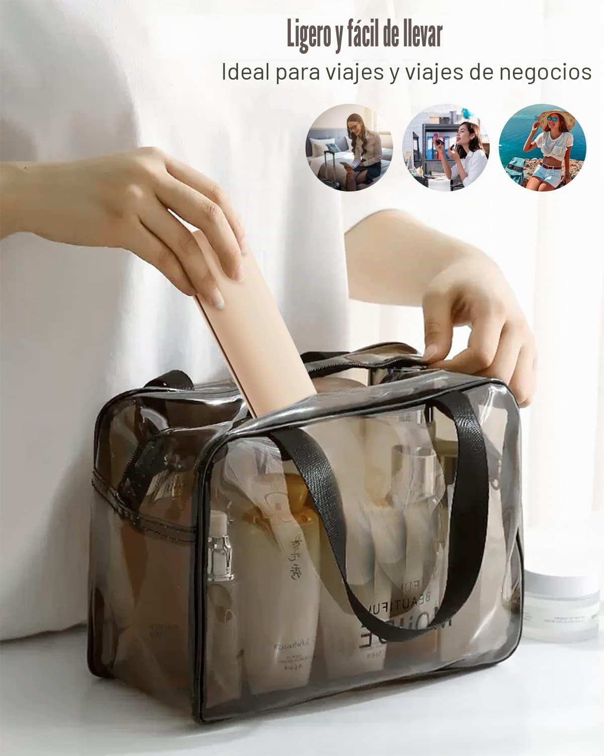 FERYES Soporte para brochas de Maquillaje de Viaje