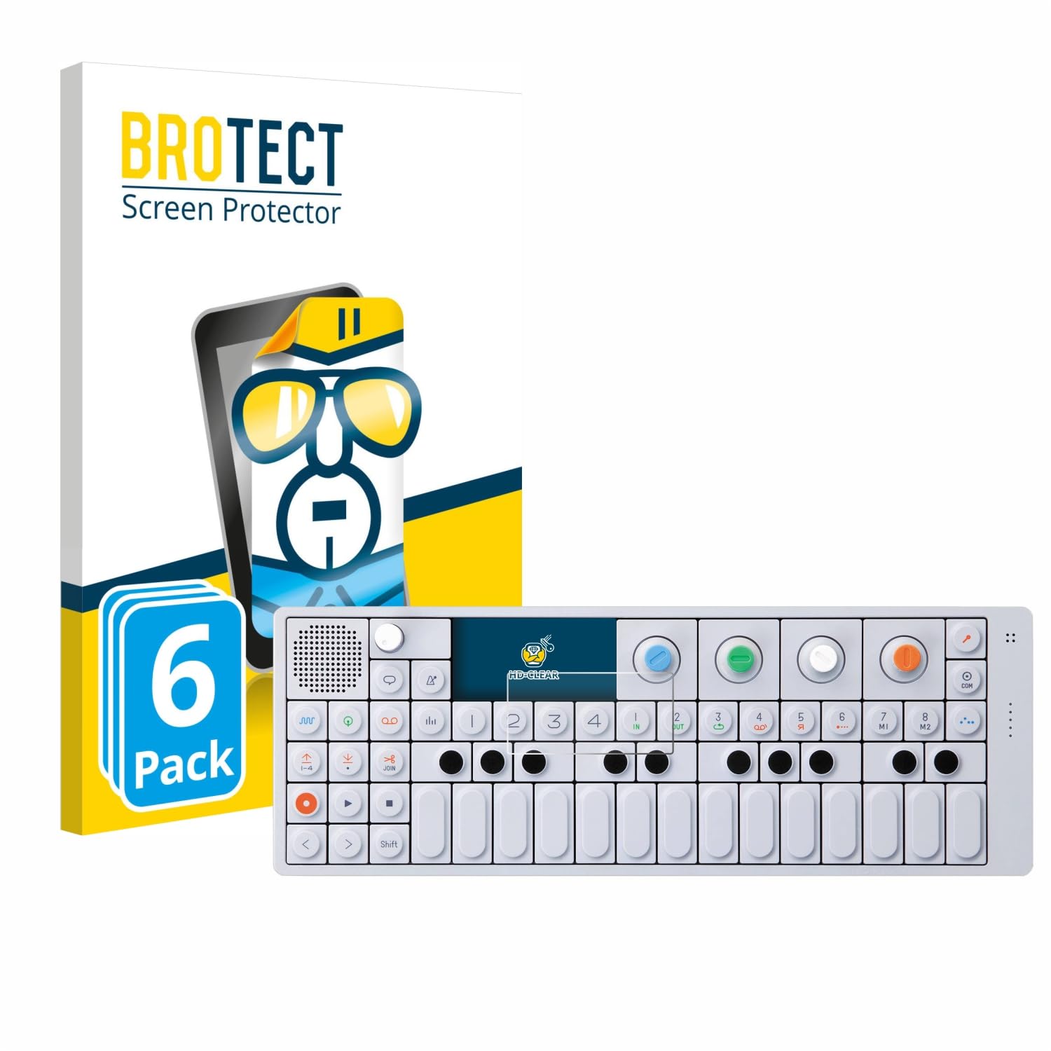 brotect Screen Protector Compatible with Teenage Engineering OP-1 Sampler & Controller (6 Pack) - HD-Clear Protection Film
