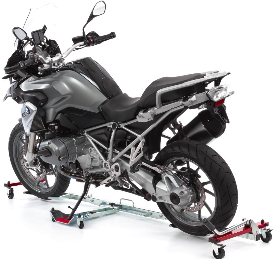 Ace Bikes MotorMover Pomoc manewrowa na motocykl, do stojaka bocznego, srebrny/czerwony