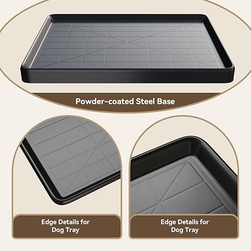 Miniatura 4 de Bandeja de Repuesto para Jaula de Perro de 41.1", compatible con Jaula de Perro de Metal, Bandejas para Jaula de Perro, Bandeja de Plástico