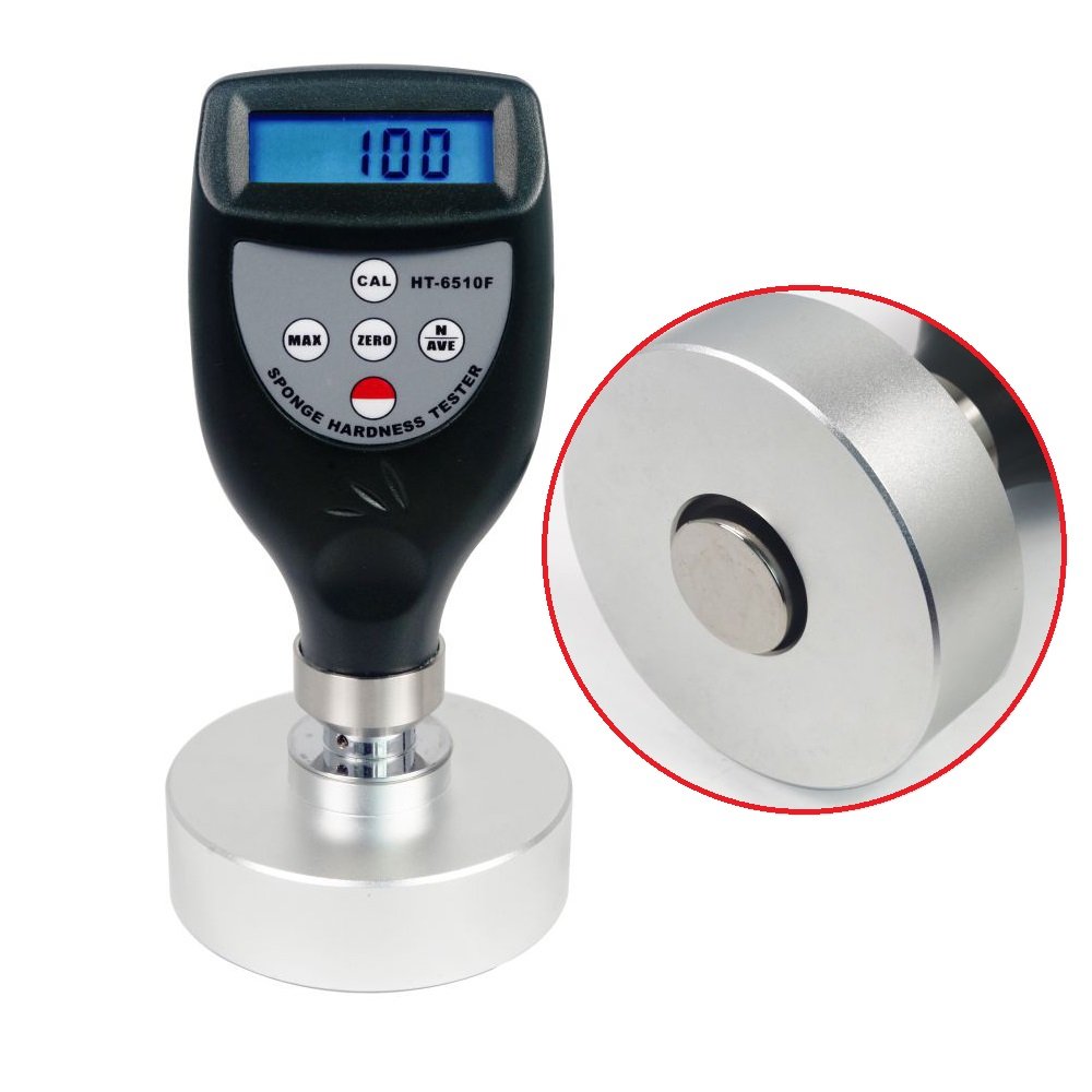BYQTEC HT-6510F Digital Foam Hardness Tester Durometer Hard Test Meter Testing Measurement for Sponge with Range 0 to 100HF
