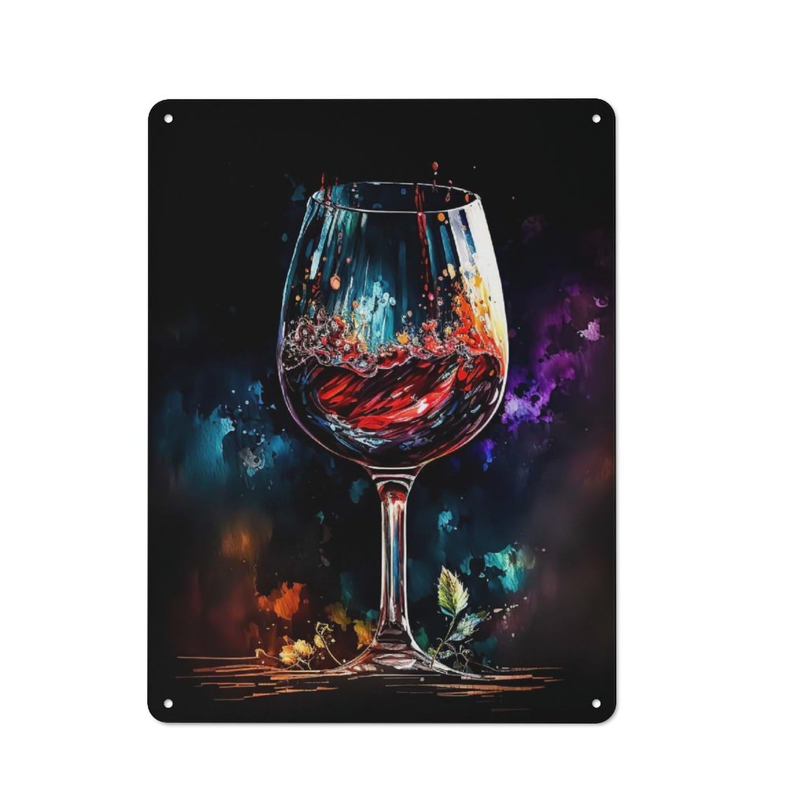 Cocktail Drink Vintage Metal Wall Decor 40x30cm, Garage Metal Sign for Garage, Workshop, Shed Or Utility Room